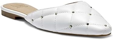 INC International Concepts ZAFIRAP White Quilted Mules,Size 6M