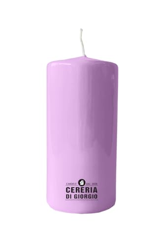 Vela diámetro 7 cm altura 15 cm - Morado Polvo