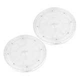 Yardwe 2 Stück Acryl Drehteller 360 Grad Rotierbar, Gewürzablage