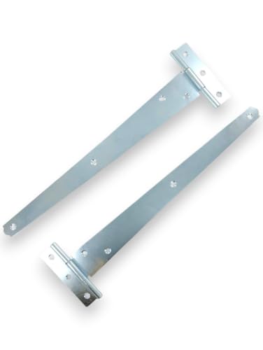 Image of Merriway BH02022 Tee Hinge, Bright Zinc Plated 300 mm (12 inch) , Pack of 2 Piece
