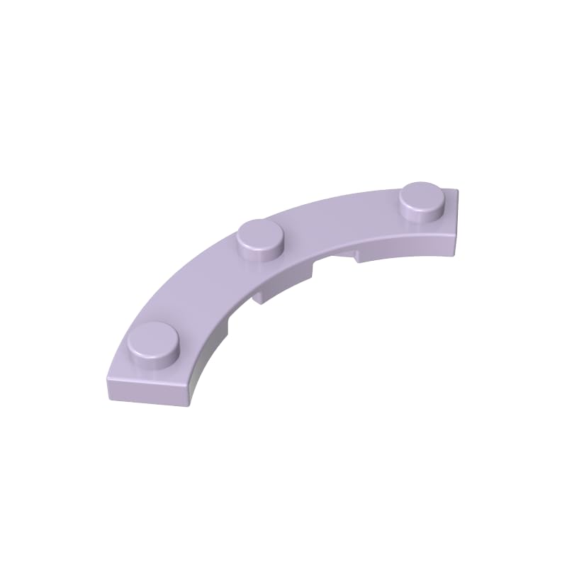 Gobricks 80015 3x3 Curved Panel 50Pieces GDS-90295 Compatible with Lego MOC Building Blocks Color:pink purple