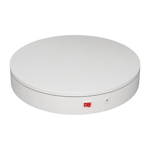 Foxvee Remote-Controlled Motorized Electric Turntable,Rotating Display Stand,Speed-Adjustable Rotating Turntable,Multi-Mode 360° Photography Turntable for 3D Scan,Photography,Showcase(12.6inch/White) by Foxvee - Used condition - Image 9