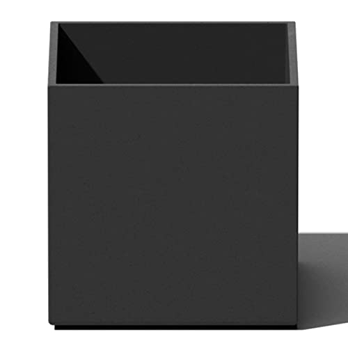 Veradek Forma Series Cube Planter - Square Planter for Window Sill/Table Decor | Made from Plastic-Stone Material | Modern Décor for Succulents, Indoor Small Plants