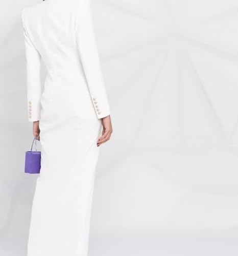 Business Womens Suit Luxury Office Work 2 Piece Tuxedos Street Shoot Long Blazer Pants Slim Fit Suits for Women4