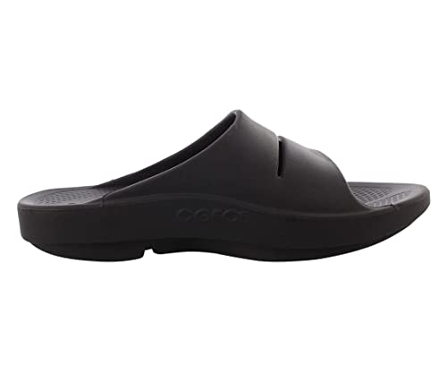 Oofos - Unisex Ooahh - Post Exercise Active Sport Recovery Slide Sandal - Matte Black - M12/W14 #TOP2