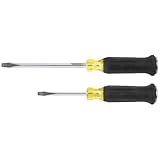 Klein Tools 85442DD Screwdriver Set, Demolition Driver, 1/4-Inch and 5/16-Inch Keystone Tips with Plated Metal Strike Cap, 2-Piece - Image 4