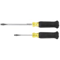 Klein Tools 85442DD Schraubendreher-Set, Abbruchschrauber, 1/4 Zoll und 5/16 Zoll Keystone Spitzen mit plattiertem Metall Schlagkappe, 2-teilig – Ansicht 4
