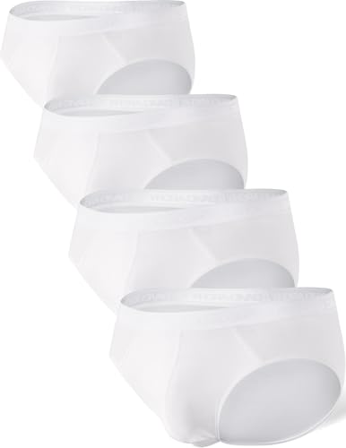 Image of DAVID ARCHY Men's 4 Pack Micro Modal Separate Pouch Briefs with Fly