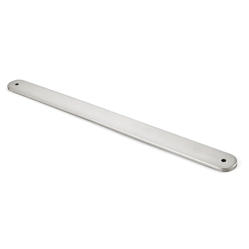 khtumeware 5 Pack Brushed Satin Nickel Cabinet Hardware Handle Pull Backplate/Back Plate - 12" Inch (305mm) Hole Centers