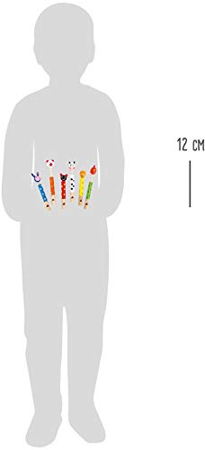 small foot dierfluitjes van hout, set van 6, feestartikel, toeter voor verjaardag, klein cadeautje vanaf 3 jaar, 7744 - Image 6