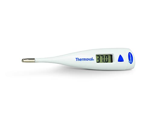 Thermoval standard digitales Fieberthermometer, hohe Messgenauigkeit, orale, axillare und rektale Messung, 1 Stück