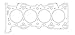 Cometic Gasket C15317-066 Head Gasket (Cometic 2015 Ford Focus ST .066in Thick MLS), 1 Pack