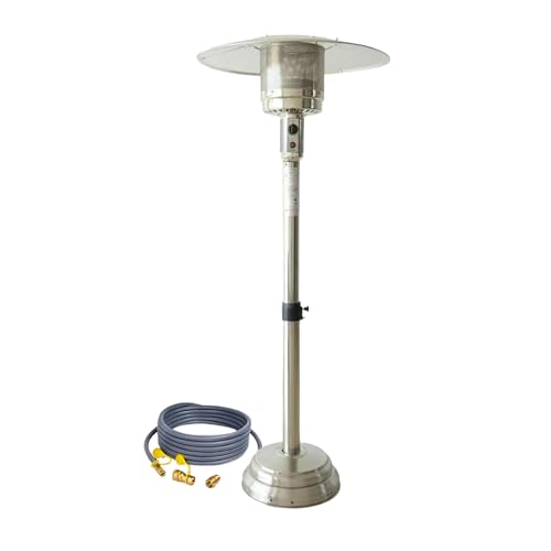 Natural Gas Patio Heater, A 24-foot Hose, Adjustable