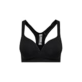 sujetador deportivo push up h&m Material transpirable Only Onpmartine Seamless Sports Bra Opus Sujetador Deportivo, Negro (Black Detail:sólido), L para Mujer
