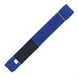 Cinturón brasileño de Jiu Jitsu con construcción de manga para una visibilidad consistente de las rayas durante el movimiento (A 3 azul)