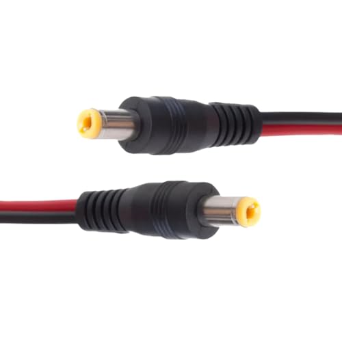 Cables de alimentación CC para cámaras de vigilancia de 12V y 5A con conector macho 18 AWG 2
