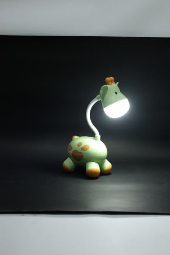 Image of Lexton 9.5 Inch Rechargeable Cute Giraffe LED Table Lamp | Kids Study Desk Lamp with USB Charging, 2 Light Modes, Switch Control & Eye-Care Reading Light for Bedroom, Bedside & Study Table