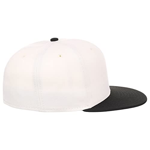 Image of Lids Blank Premium Full Court w /Colored Under Visor Fitted Cap