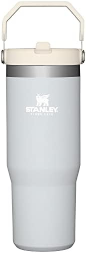 Stanley IceFlow Stainless Steel Tumbler with Straw - Vacuum Insulated Water Bottle for Home, Office or Car - Reusable Cup with Straw Leakproof Flip - Cold for 12 Hours or Iced for 2 Days (Cloud)