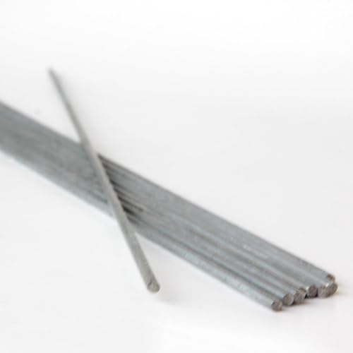 Orchid Nerd 12 inch Galvanized Metal Plant Stakes for Indoor Plants and Outdoor Plants (10 Pcs)