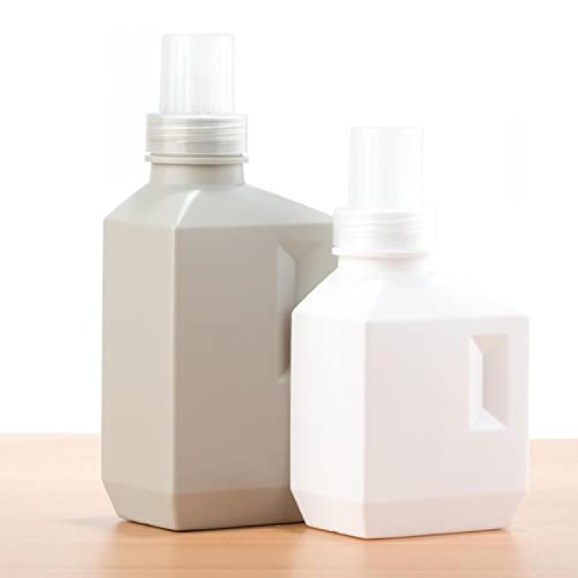 3xLaundry Bottle with Label Large Capacity for Detergent Home Use Gray 1000ML