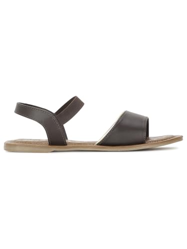 Image of Bata 5614 Christie Sandal E 24 Dark Brown Sandals For Women|casual outings|Party|occasion|Festival|comfortable|Open Toe