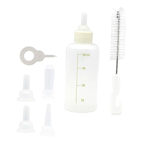 VICASKY Pet Feeding Bottles for Kittens Puppies 2 Pack Silicone Nursers Cat Dog Milk Bottles Baby Pet