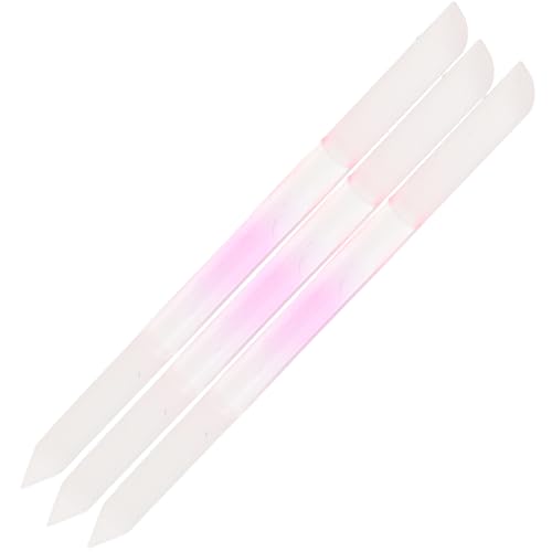HAPINARY 3 Limas De Uñas De Doble Cabezal Limas De Uñas De Vidrio Herramientas Para Pulir Uñas Limas De Uñas Suaves Tiras Para Pulir Uñas Suministros Para Salón De Uñas Lima De Uñas
