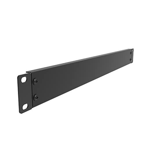 Jingchengmei 1U Rack Mount Blank Panel for 19-inch Server Rack Enclosure or Network Cabinet Disassembled Black(ABPA)