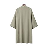 Origen: Cn ( Origen) KMPVQ Moda Verano Llano Color Abrigo japonés Kimono Cardigan Kimono haori for Mujer Hombre Suelto Fino Exterior (Color : 3, Tamaño : One Size)