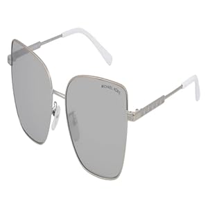 Michael Kors Bastia MK1108 11536G Sunglasses Women’s Silver/Silver Mirror 57mm