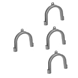 4 Stück Washing Machine Drain Hose Holder Förmiger Ablaufschlauchhalter für Waschmaschinen Werkzeuglose Montage Stabiler Halt Verhindert Undichtigkeiten und Rutschen für Effiziente