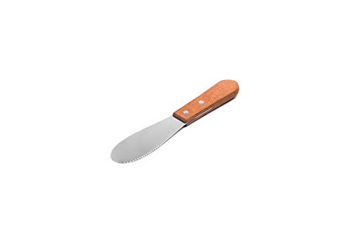 Fox Run Sandwich Spreader, Stainless Steel with Wood Handle, 7.5-Inch