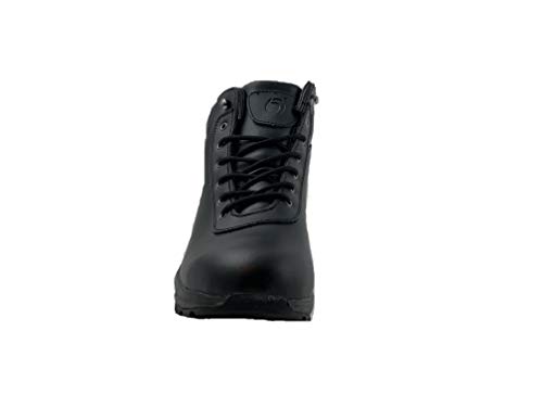 LABO Men's Hiking Boot Leather Air Heel 5812BLACK-7.54