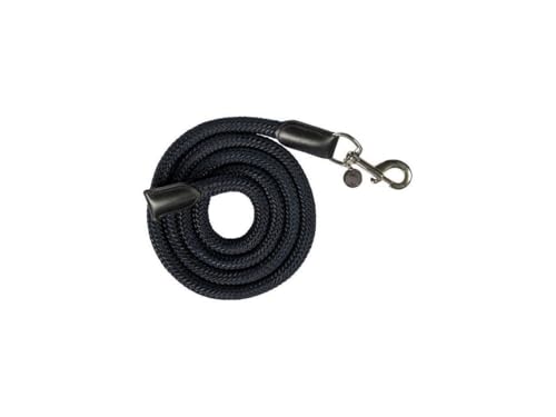 Longe HKM Essentials avec mousqueton noir bleu corde 180 cm