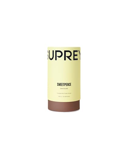 Suprey Vegan Protein | 22g proteína por Dosis | Proteina 100% Vegetal de Guisante y Arroz | Con Enzimas Digestivas y Fibra | Sin gluten, sin azúcar | 450g (450g, Chocolate)