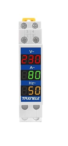 Voltmètre modulaire 18 mm ampèremètre AC 80-500V testeur tension numérique indicateur LED 100A