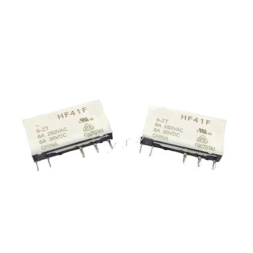 Relais 9V HF41F 9 ZT anti-panne micro relais électromécanique 9VDC 6A 5 broches pack de 10