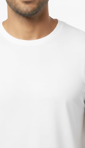 Image of Men's 100% Supima Cotton Crew Neck T-Shirt - Classic Slim Fit, Ultra-Soft Breathable Fabric, Short Sleeve Solid Tee