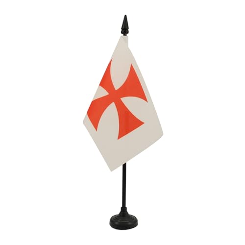 AZ FLAG - Drapeau De Table - 15x10 cm - Mini Drapeau De Bureau 100% Polyester Avec Hampe De 25cm Et Socle En Plastique Noir