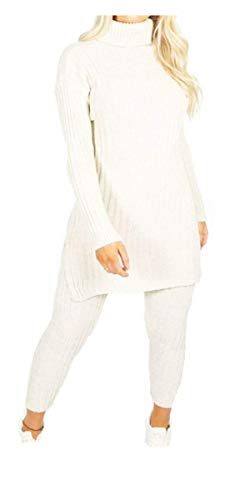 Ensemble survêtement col roulé écru pour vos moments cocooning et sorties