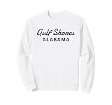 Gulf Shores - Alabama - Throwback Design - Classic Sweatshirt