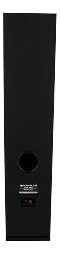 Image of Rockville Lux 658 Black Dual 6.5 inch 8-Ohm Home Audio Tower Speaker, 2-Pack
