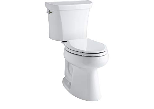 Kohler 3989-0 Highline Two-Piece Comfort Height Toilet With Dual-Flush And Elongated Bowl, White #TOP1