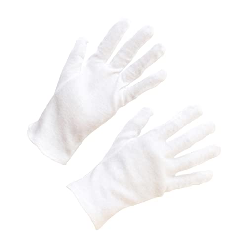 Guantes de algodón antihuellas para proteger piel sensible en trabajos y limpieza