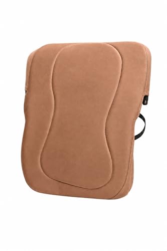 Image of Aasan Lumbar Support Pillow for Office Chair & Car Seat - Ergonomic Back Support Cushion for Lower & Upper Back Pain Relief | Comfortable Spine & Waist Support for Long Sitting (Brown)