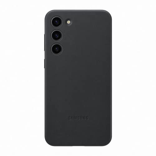 Samsung Leather Cover Custodia In Pelle Per Galaxy S23+, Nero