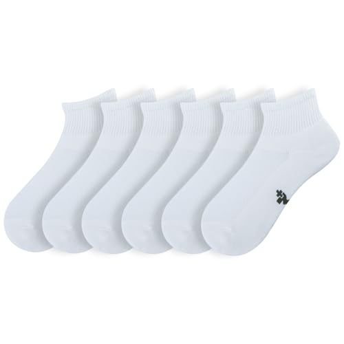 Image of +MD Bamboo Viscose Ankle Socks for Women and Men, Smell Control Breathable Cushioned Sole Casual 6 Pairs