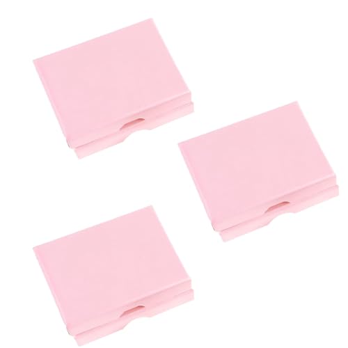 SGETHCH 3 Pack Pink Jewellery Gift Boxes with Lids Small Cardboard Presentation Boxes for Necklaces Rings Bracelets Earrings Wedding Birthday and Special Occasion Packaging