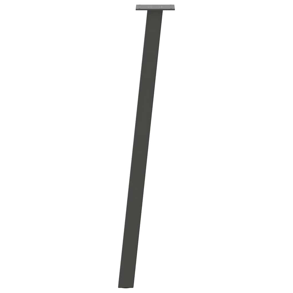 4 gambe per tavolo consolle, colore antracite, 72 cm, in acciaio, per telaio del tavolo, fai da te, stabili, moderne, adatte per tavolo da pranzo, tavolino da caffè, ufficio, legno, metallo
